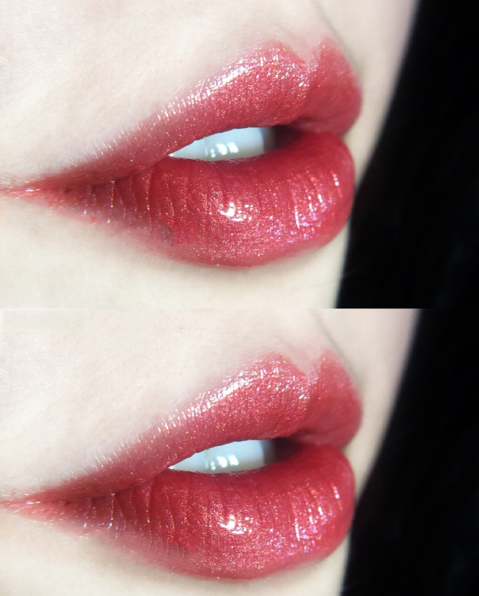 阿玛尼101黑管哑光口红,阿玛尼红管206唇釉深唇试色