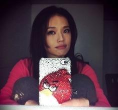 范冰冰粉色的手机壳,唐嫣baby手机壳