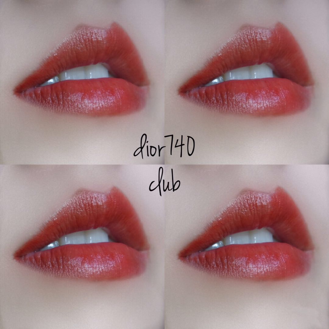 黄皮肤适合的口红迪奥740,dior740枫叶红口红价格