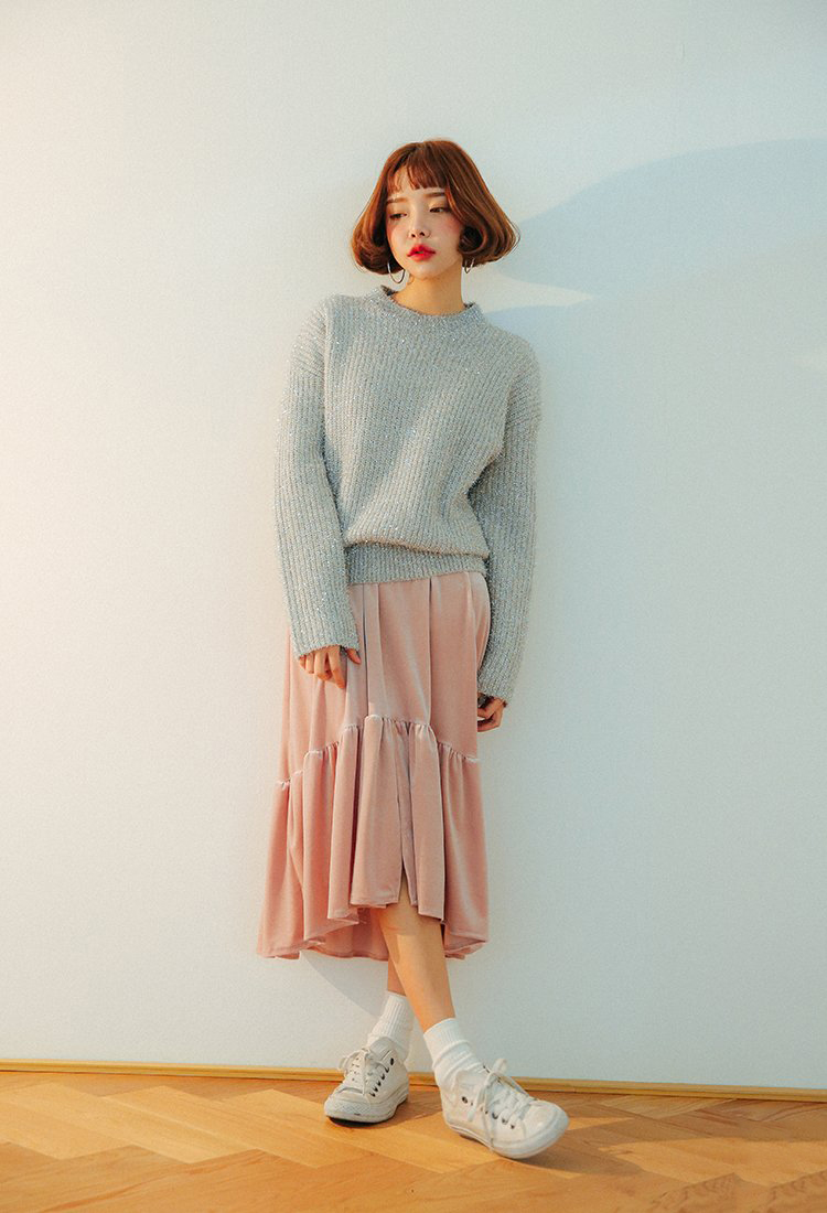 韩版宽松慵懒风毛衣如何搭配,宽松毛衣女韩版慵懒风的搭配