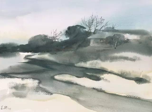 孙志纯国画欣赏,孙志纯水彩作品