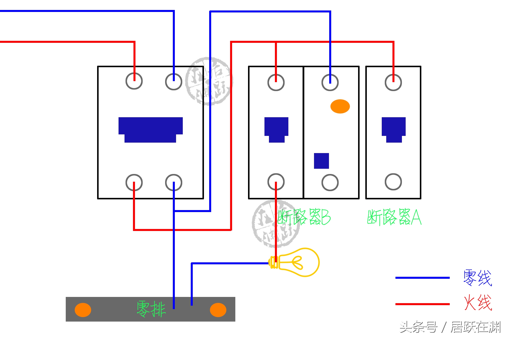 灯线断了也费电吗,灯线断了灯怎么还亮