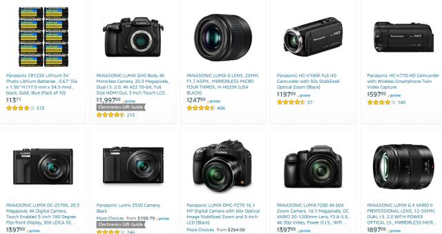 美国线上市场最受欢迎的摄像产品品牌及热卖品TOP30