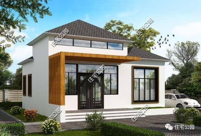 10米x11米现代别墅一层,17*10二层现代简约别墅