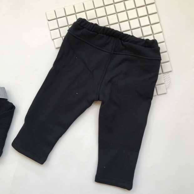 婴儿男童加绒裤子冬季衣服,男童韩国童装秋冬套装