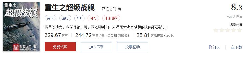 全精品系列网络小说推荐，起点8.3分高评价口碑神作，大神经典
