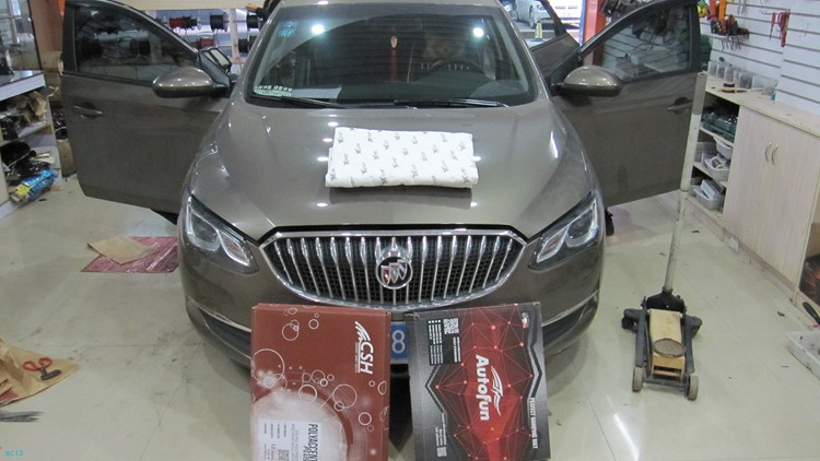 英朗汽车隔音,郑州别克英朗汽车隔音