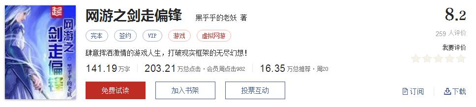 起点评分8.7以上小说排行榜,全网评价最高的十本网络小说神作