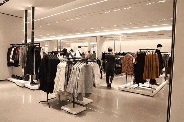 中国最大的第二个zara店,zara上海第一家门店