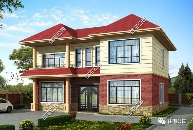 十佳最美农村别墅三层7x12米,农村别墅户型设计大全