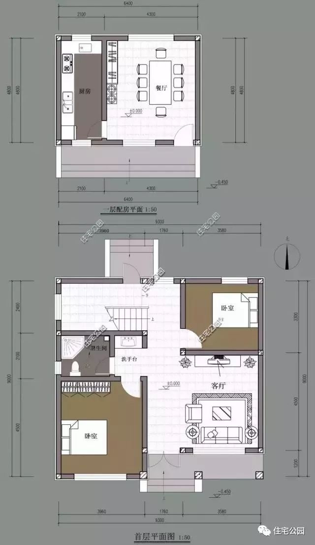 十佳最美农村别墅三层7x12米,农村别墅户型设计大全