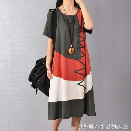 又复古又民族风的棉麻连衣裙，适合35-45岁的妈妈穿