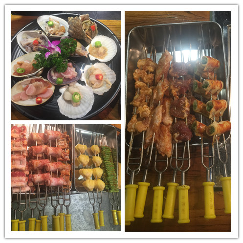 探店9.9100串烧烤,探9