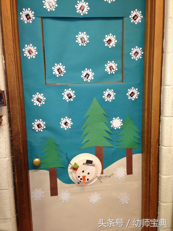 圣诞节主题教室布置,圣诞节布置教室大门