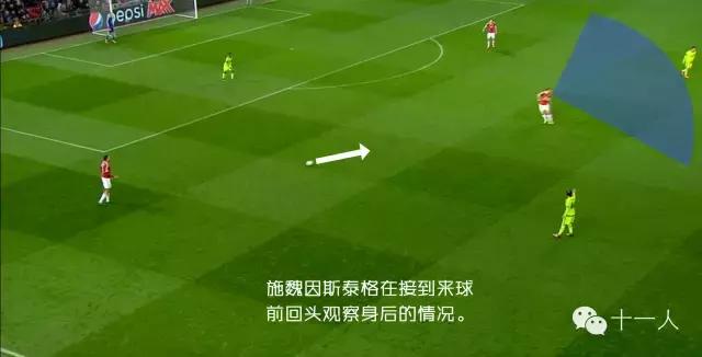 足球大范围转移球怎么踢,足球45度转移示意图