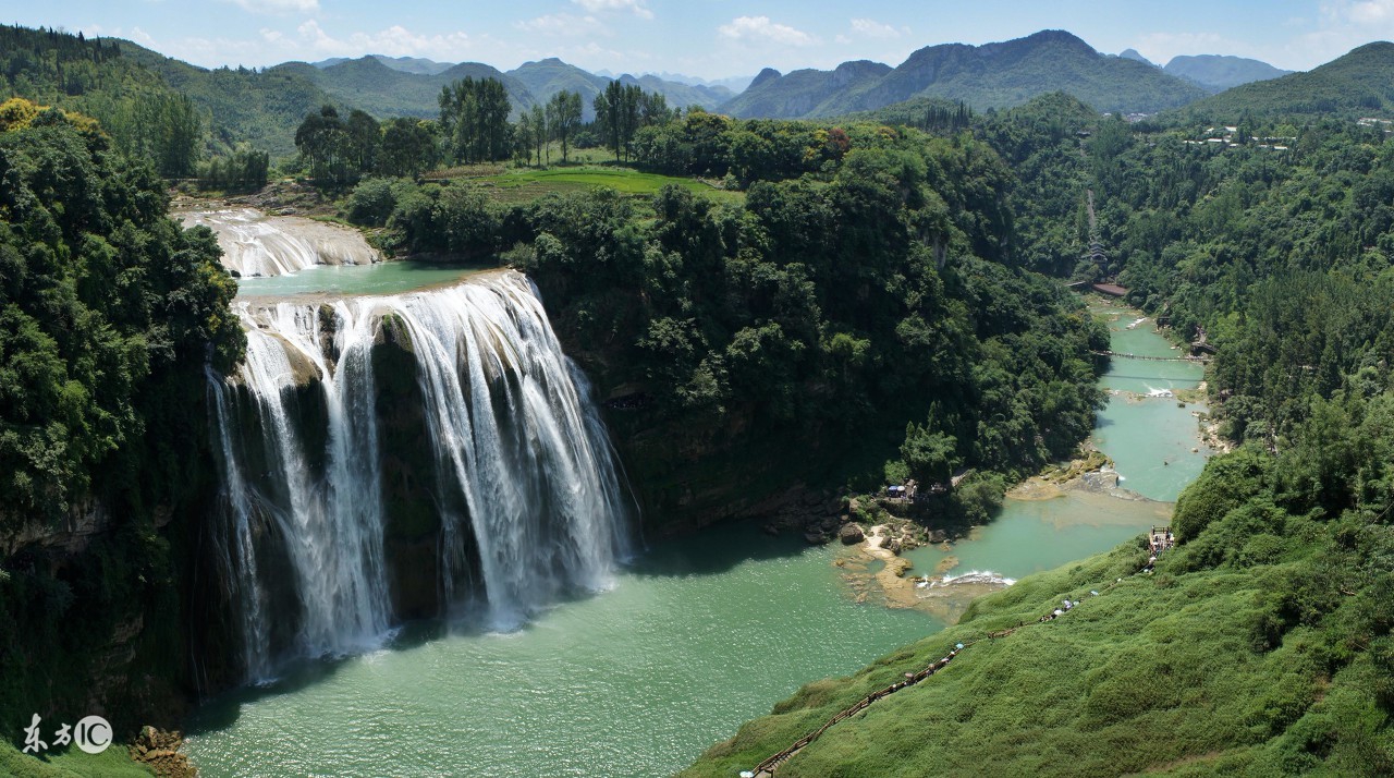 美丽的贵州黄果树瀑布风景美极了,贵州的黄果树瀑布实在是太美了