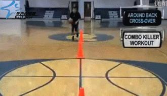 障碍物练习篮球过人,障碍物运球上篮训练