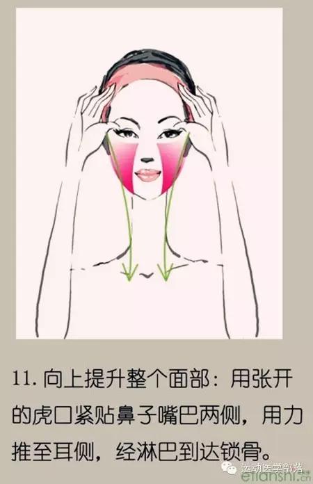 日本最火的田中徒手瘦脸按摩法,塑颜按摩手法全过程