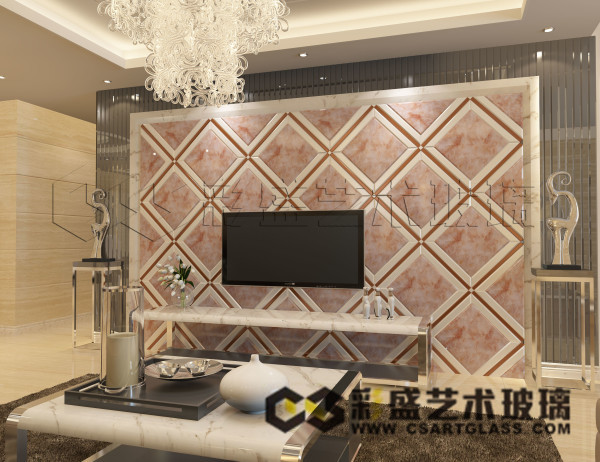 艺术玻璃背景墙怎么样,背景墙用玻璃效果图