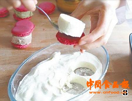 马卡龙芝士火腿三明治,制作马卡龙甜品简单方法