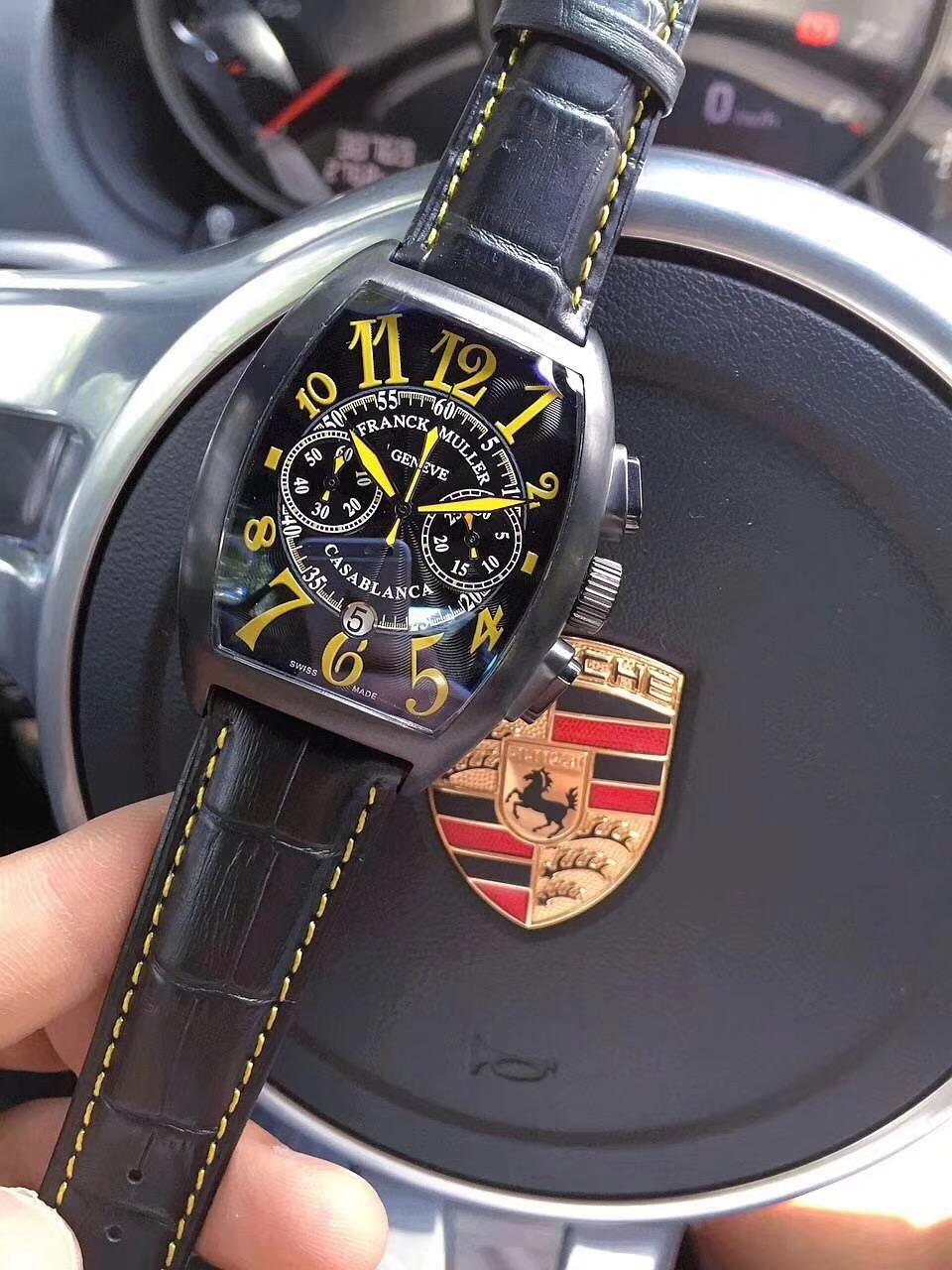 法兰克穆勒7500彩字玫瑰金腕表,法兰克穆勒经典酒桶手表