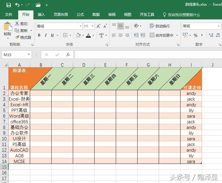 斜线表头有四项怎么制作,单斜线表头和双斜线表头怎样做
