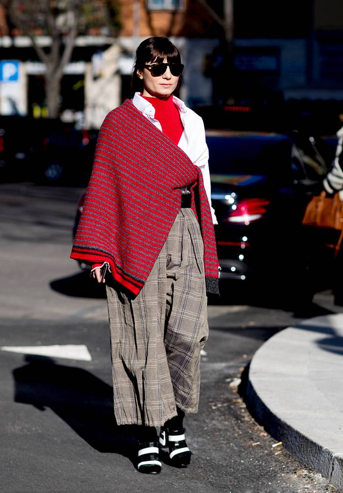 时尚圈真的有多酷,时尚围巾百搭欧美风