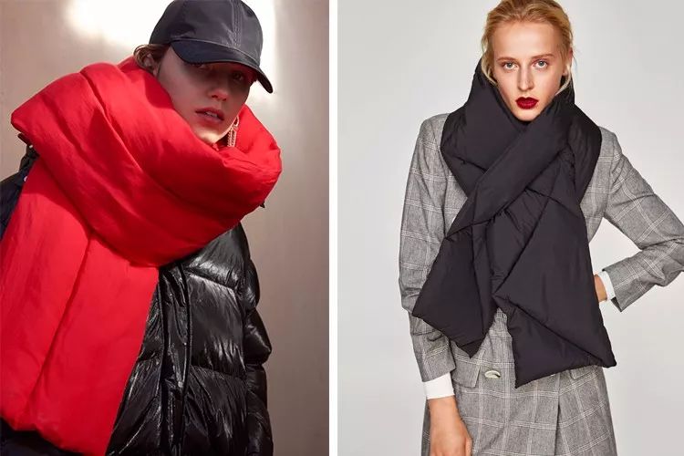 杨幂袁姗姗穿衣搭配图,杨幂羊绒围巾同款