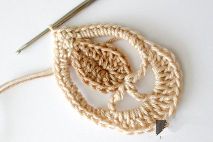 蝴蝶耳环项链的钩编教程,蝴蝶帽子的钩编方法第一部分