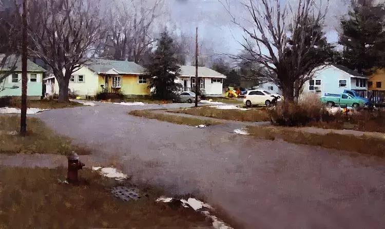 美国油画100幅欣赏,美国西部风景油画大全