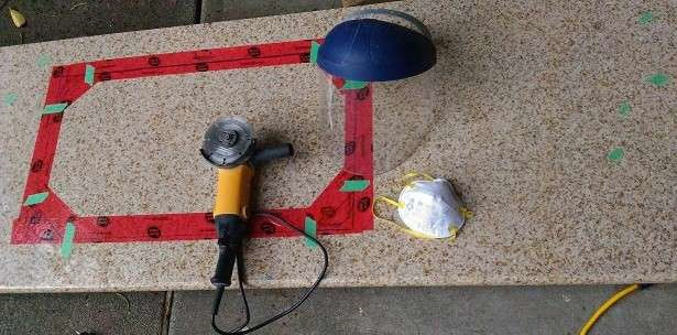 自己动手给大理石打磨翻新,自己动手更换不锈钢台面