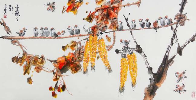 冲墨大师李长文作品,李长文水墨画欣赏