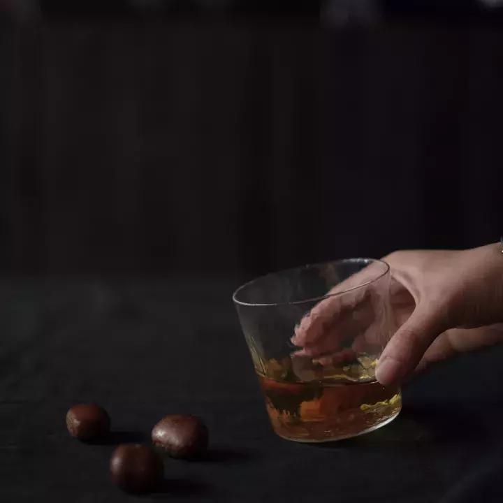 依云玻璃杯,原创自制ins风法式耐高温玻璃杯