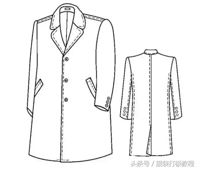 男装大衣制版教程,男装手工衣服制作方法