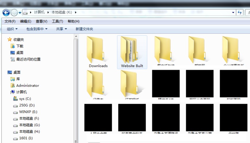 电脑文件夹有黑色块怎么处理,电脑小知识截图