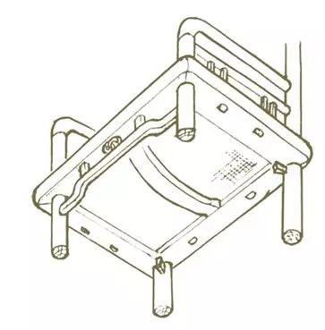 榫卯结构手绘线稿,古代家具手绘线稿