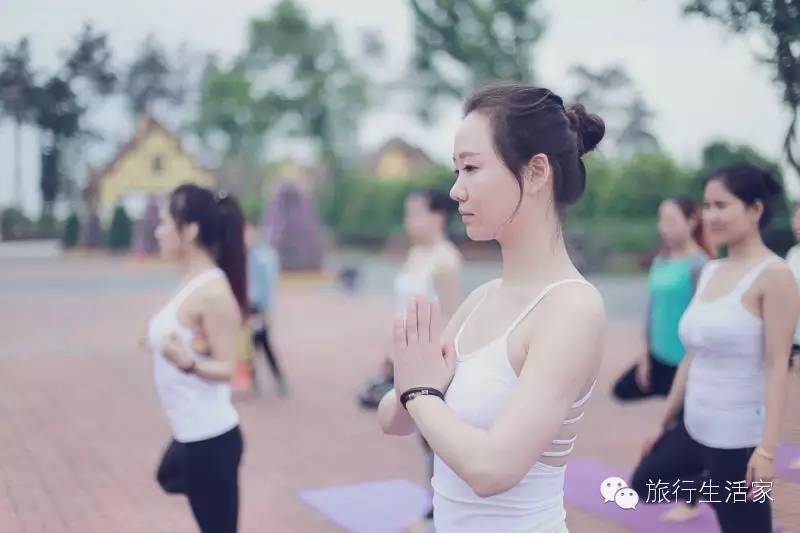 花海中最美的瑜伽,花海中的瑜伽动作