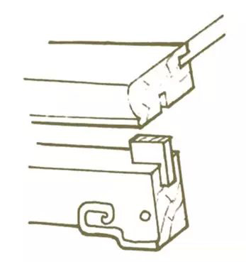 榫卯结构手绘线稿,古代家具手绘线稿