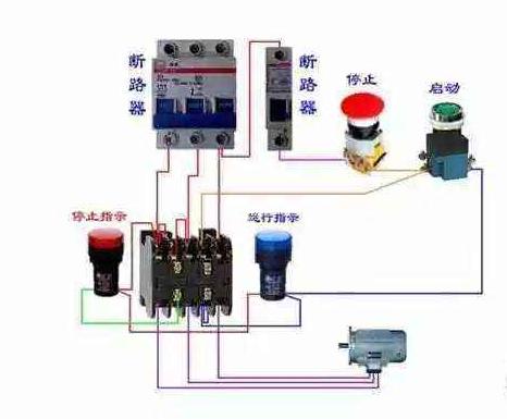 大俵哥讲解双时间继电器接线视频,带指示灯按钮开关接线方法