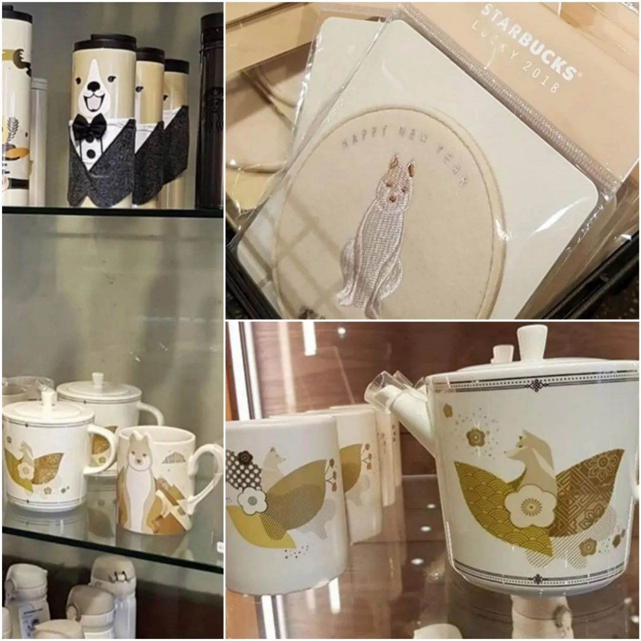 星巴克2018狗杯子,星巴克2018周年庆杯子