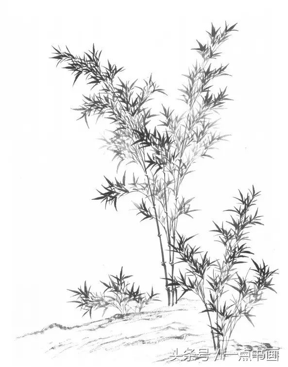 芥子园山水画技法10,芥子园国画山水画教学视频的画法