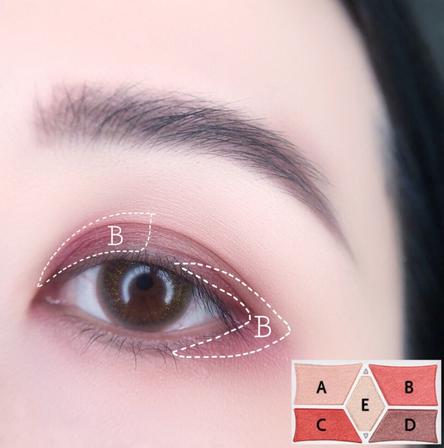 canmake眼影14号画法,100天眼影盘挑战