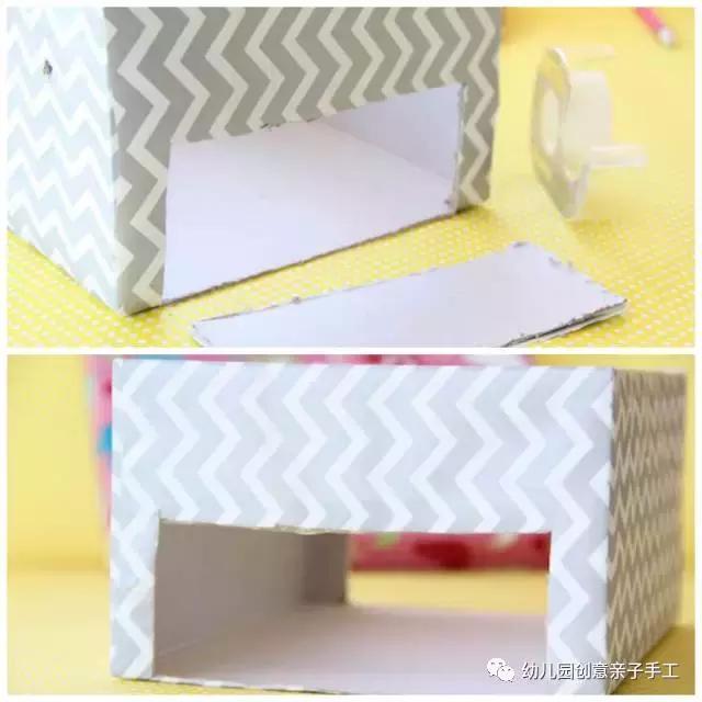 幼儿园纸盒足球手工,幼儿园益智手工盒子踢足球