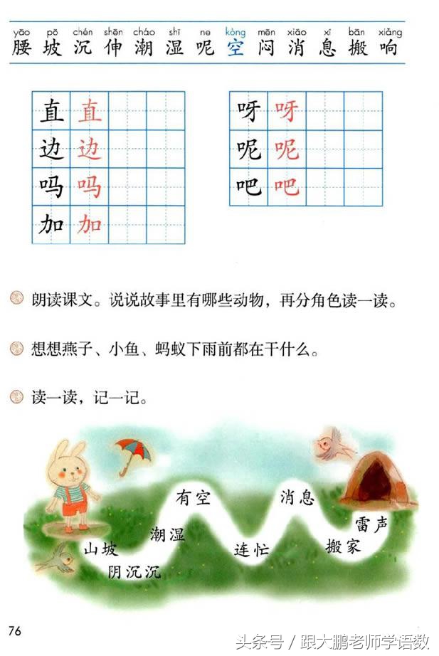 一年级语文下册预习清单电子版,小学生一年级语文古朗月行预习