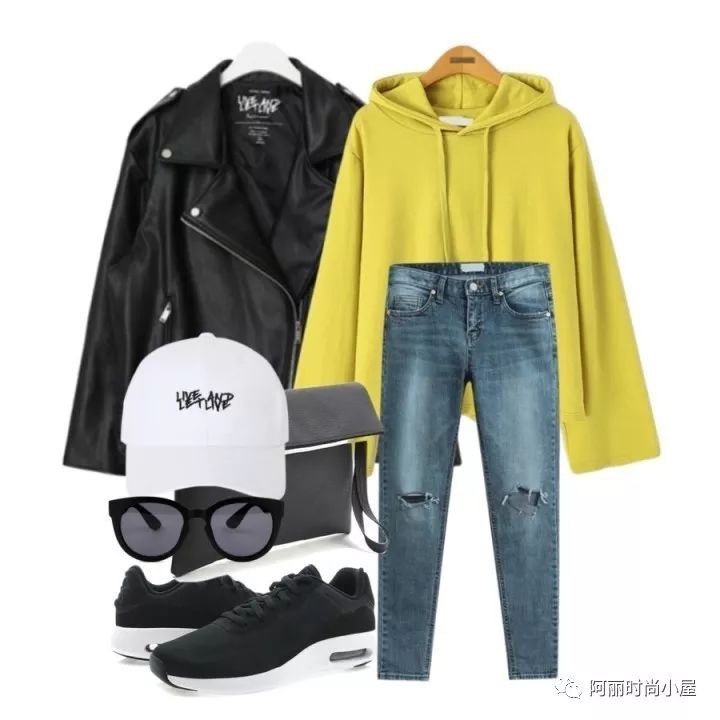 韩版宽松皮夹克搭配什么裤子,韩版帅气皮夹克怎么搭气质