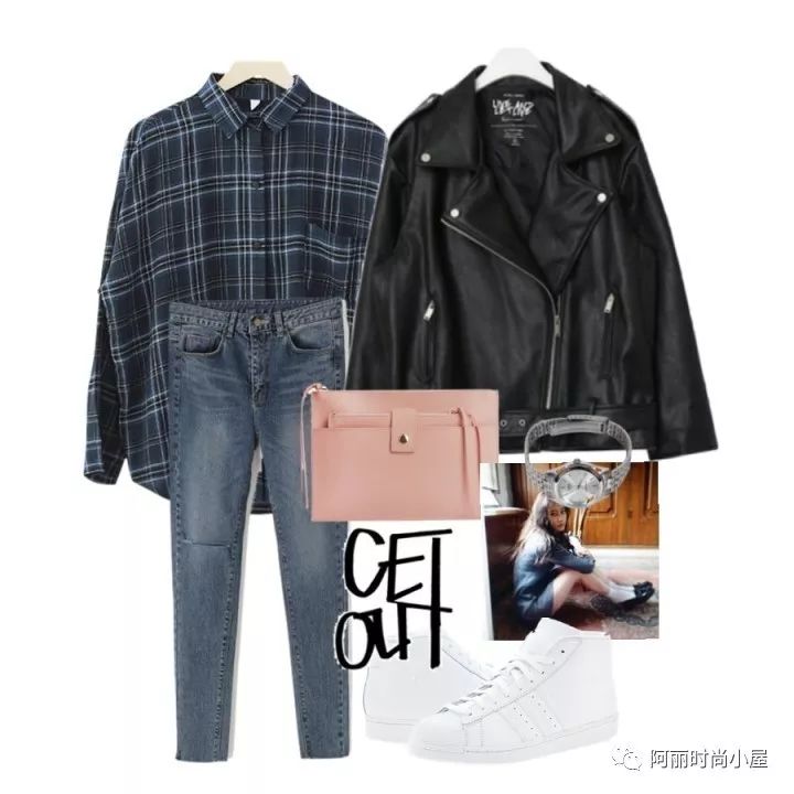 韩版宽松皮夹克搭配什么裤子,韩版帅气皮夹克怎么搭气质