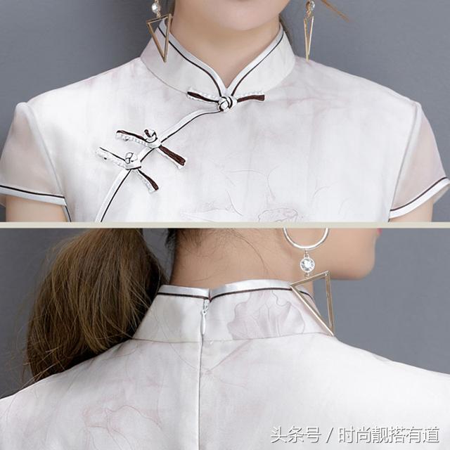 北京的小姨最会网购，专挑真丝连衣裙，第一款原598特价68元