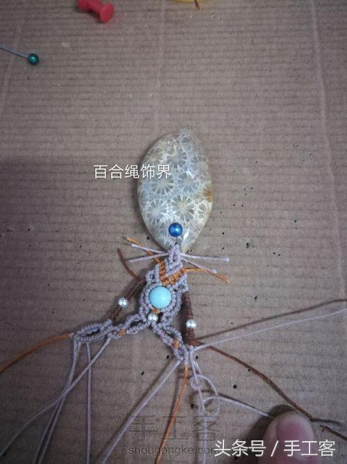 编绳项链背云的编法,宝宝平安扣编绳项链编法