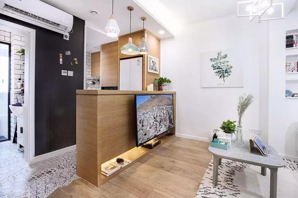 60平北欧小两居室,床头柜非常有设计感!