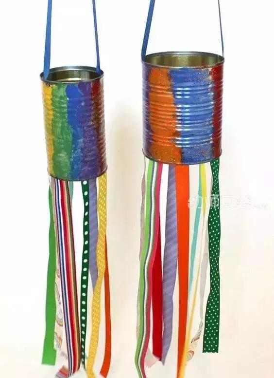 废旧材料创意吊饰,虎年新年环创废旧材料吊饰幼儿园